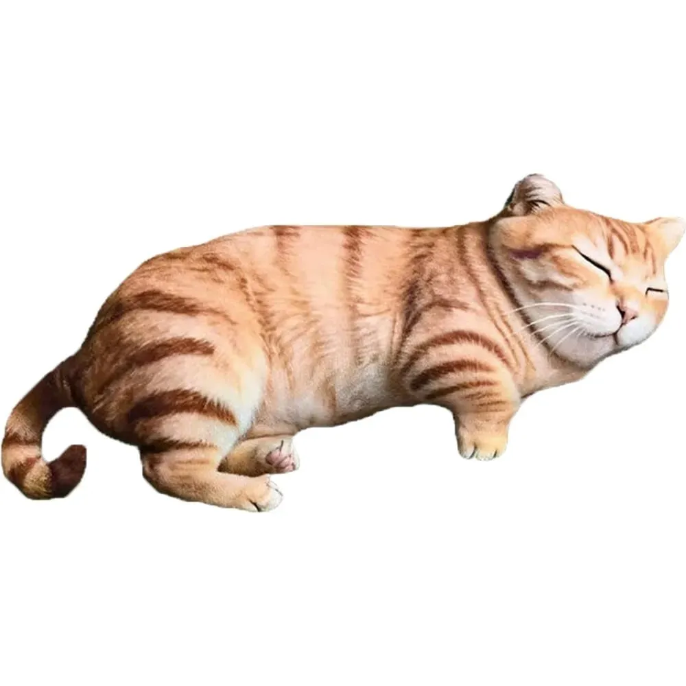 Plush Material Animal Body Pillow PP Cotton Filled Soft Texture Poultry Throw Pillows Cat Pattern 40cm Size — image 11
