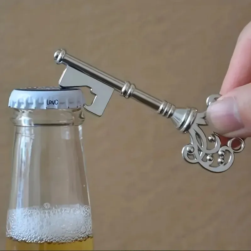 1pc Bottle Opener Vintage Crown Key Shape Bottle Opener Suitable For Bar Or Household Barware Tool Wedding Gift Kitchen Gadget