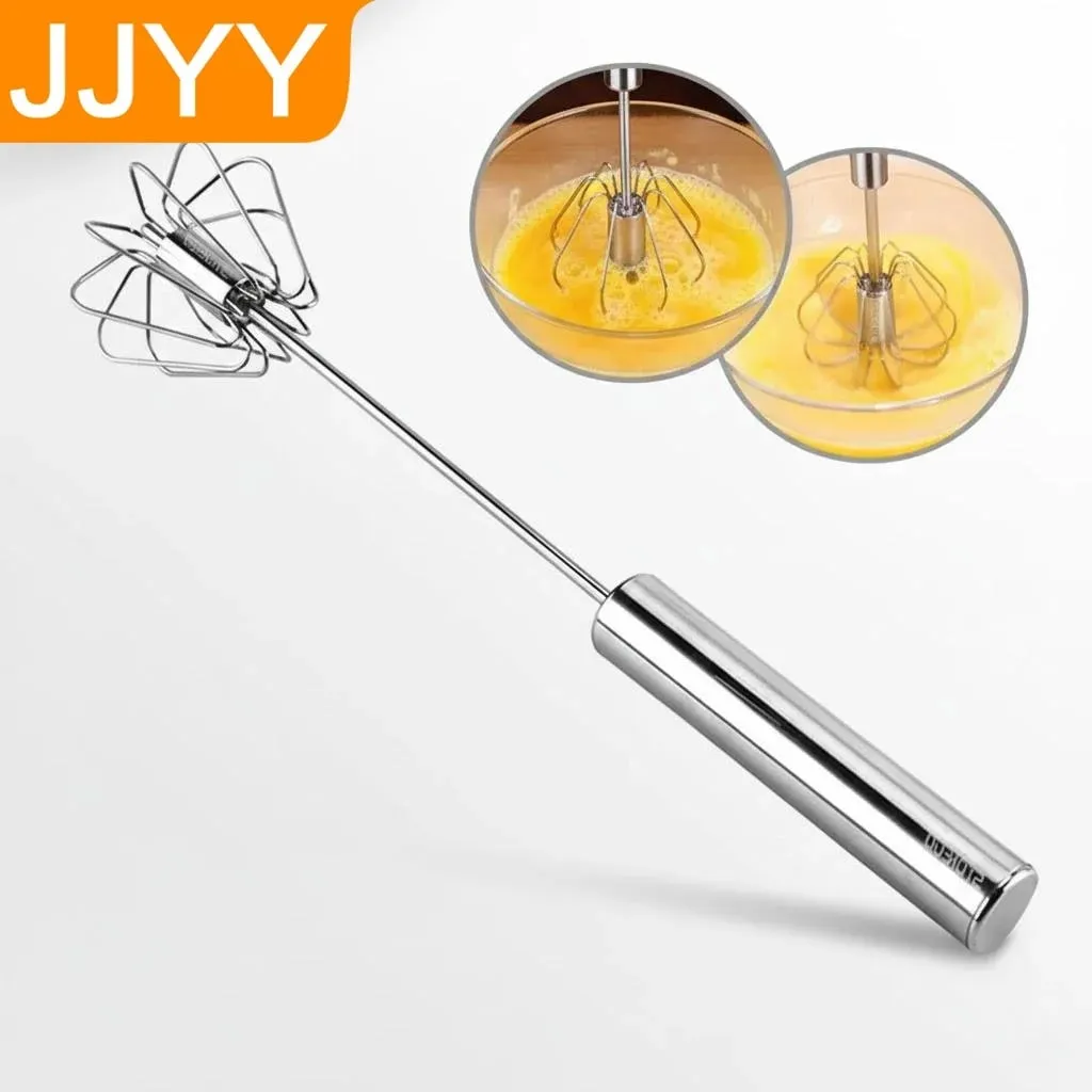 Manual Pressure Rotary Blender Coffee Milk Mixer Handheld Egg Blender Kitchen Baking Cooking Tool — image 2