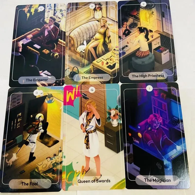 78 berättelser Tarotkort En 79 korts tarotlek Engelsk version Fortune Telling Divination Deck Game For Family Party Women