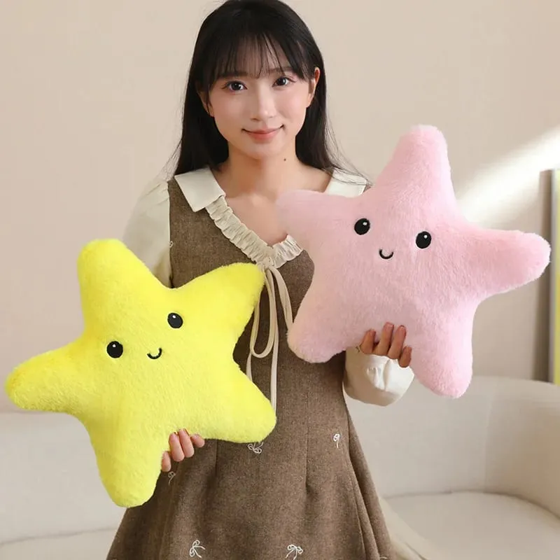 35/40cm Starfish Star Plush Pillow Stuffed Smiling Happy Sky Pillow Colorful Decor Cushion for Sofa Chair Back Support Gift — image 3