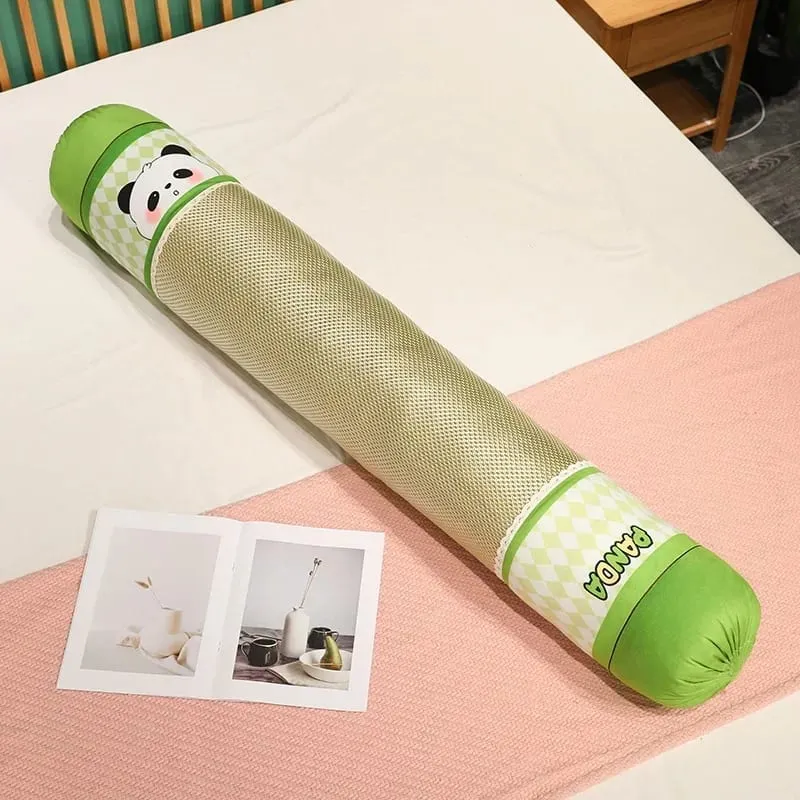 60cm Panda Ice Vine Plush Pillow Dual Sided Cool Ice Rattan Cushion Soft Plush Throw Pillow Home Sofa Bed Decor Gift