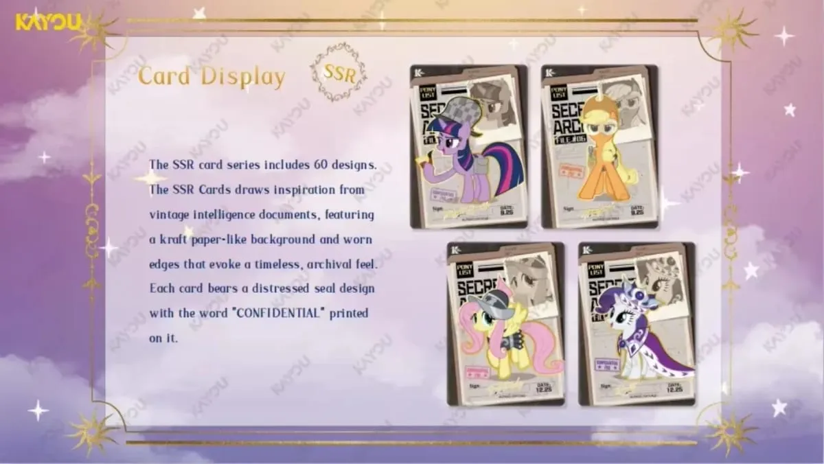 English Version Genuine KAYOU My Little Pony Card Friendship Moon Edition Crystal Forest Series Anime Collection Card Gifts