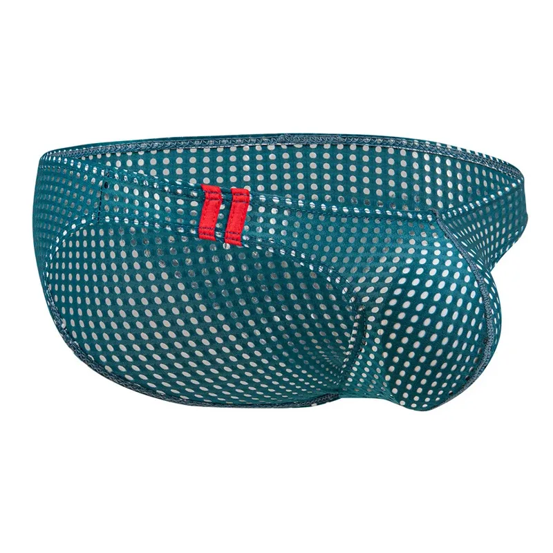 Mannen Slips Zomer Ademende Gaten Ondergoed U Bolle Dunne Lage Taille Heren Ondergoed Slips Slip Onderbroek Calzoncillos