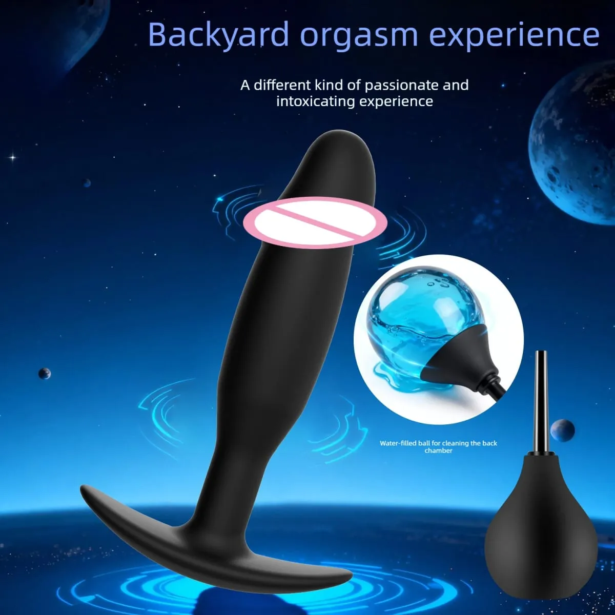 1 Piece Silicone Anal Plug Anal Dilator Soft Butt Plug for Men Women and Couples Sex Toys for Men and Women