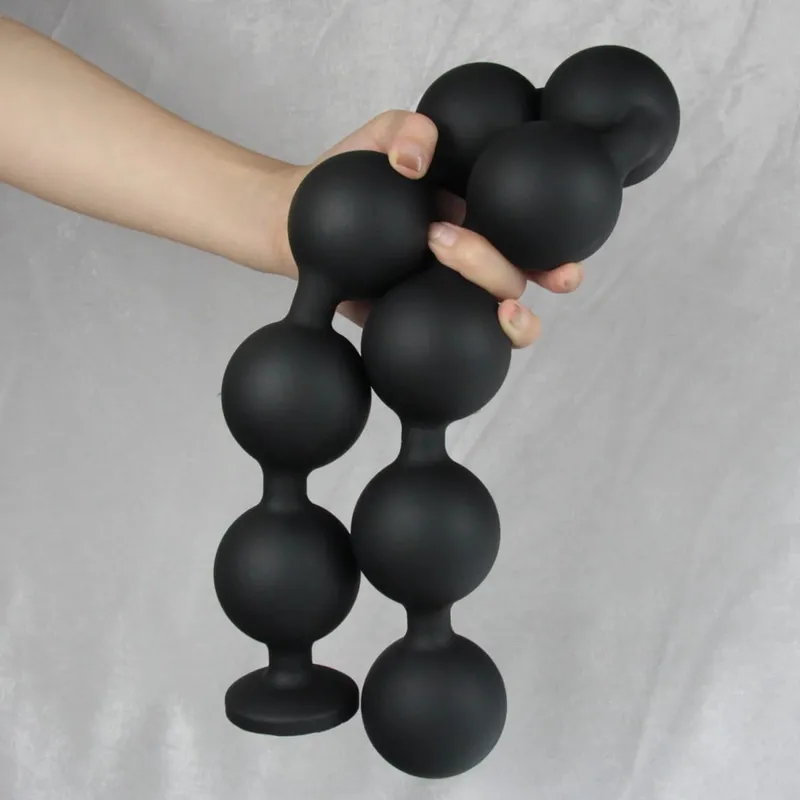 Silicone Anal Beads Dilator Huge Annals Balls Ass Anus But Butt Plug Anal Plug Buttplug Analsex Long Anal Sex Toys for Men Women — image 7