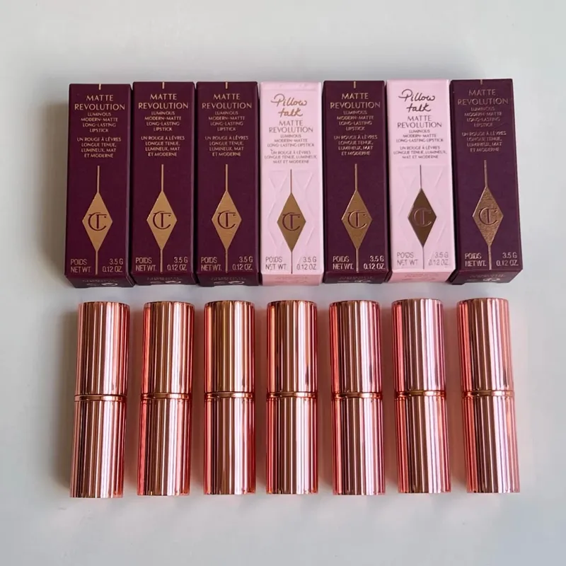 CT Dễ dàng sử dụng 4 màu 9 màu Bảng phấn mắt Charlotte Tilbury Son dưỡng môi Gối Talk Big Lip Plumpgasm Lip Blush Quà tặng trang điểm