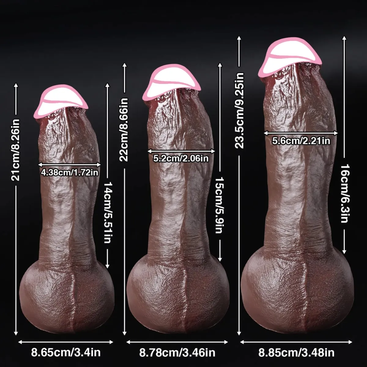 Levné Soft Skin Feel Realistic Husté dildo Gay masturbátory Silikon Dick Velká přísavka Penis Anální kolík Sexuální hračka pro muže Ženy — image 6