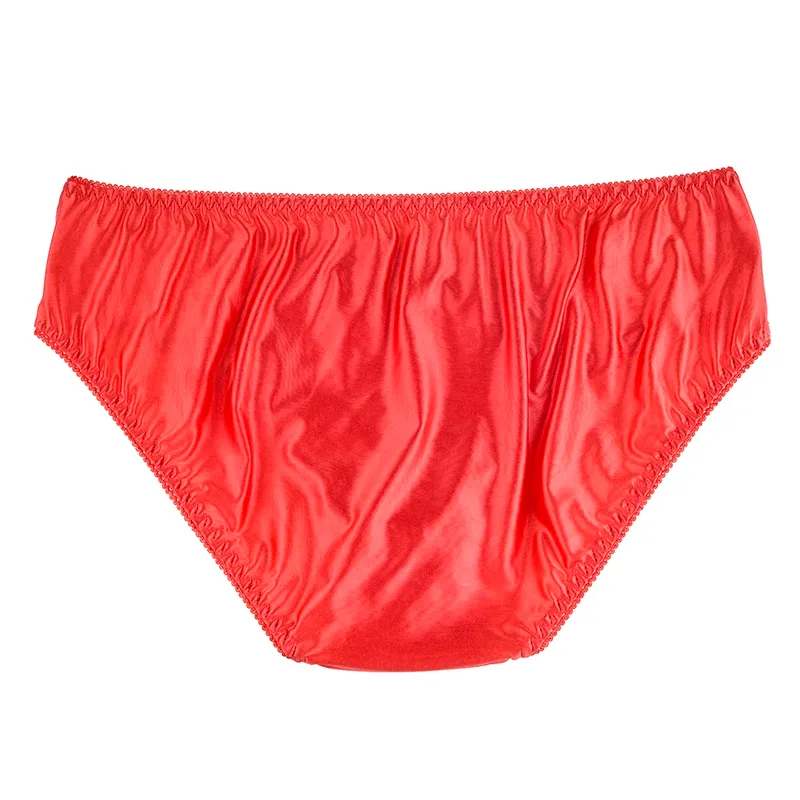 Men's Sexy Briefs Comfortable Healthy Elastic Soft Pouch mid Waist Pure Underwear Men's lace shiny gay underwear — image 19