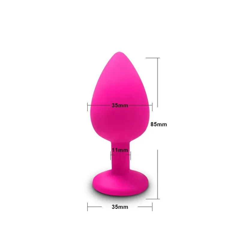 3 Sizes Soft Silicone Anal Plug Mini Butt Plug Erotic Sex Toys for Men Women Gay Couples Adult Anal Prostate Stimulator Dildo — image 8