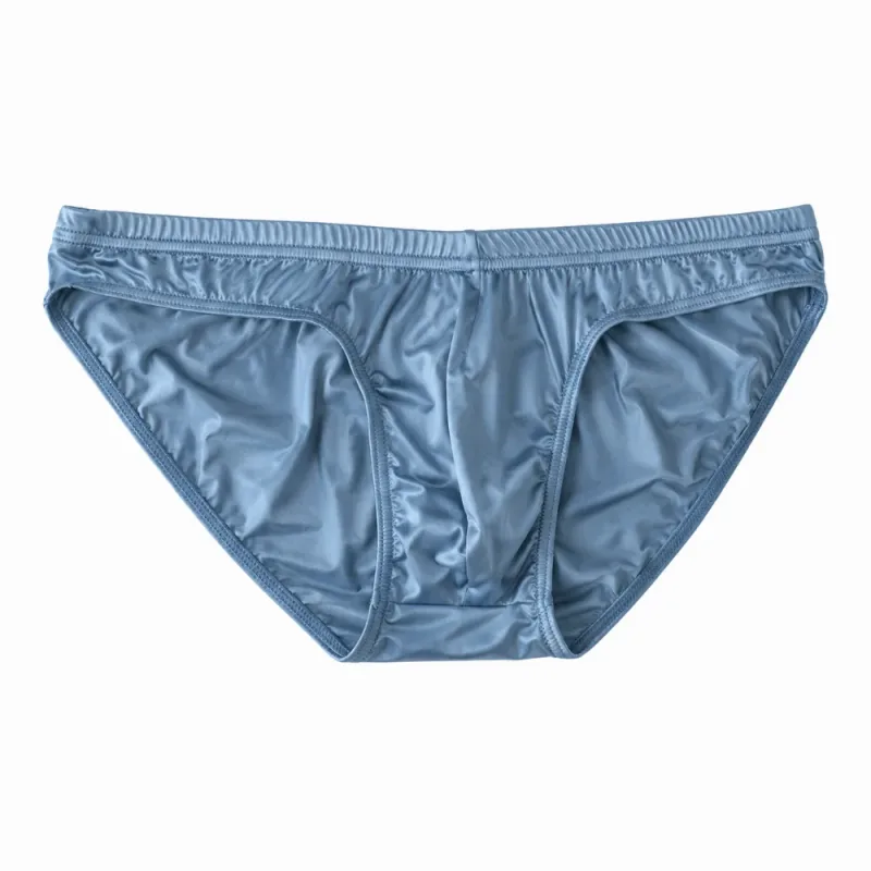 Roupa íntima masculina legal e suave, cintura baixa, bolsa com protuberância, cuecas de seda gelada, lingerie respirável, calcinha de seda de cetim, rotina diária — image 20
