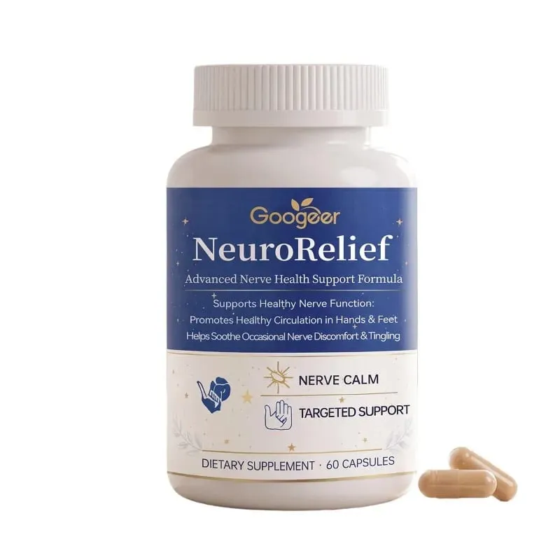 Googeer NeuroRelief Advanced Nerve Health Capsules Daily Support for Nervous System Wellness & Healthy Circulation 60 Capsules