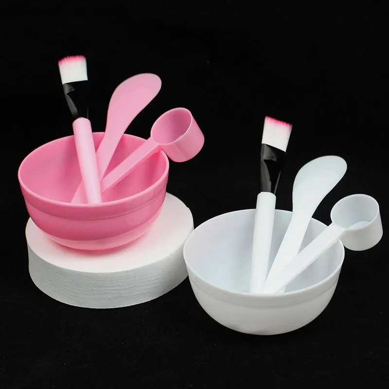 4Pcs DIY Facemask Mixing Tool Kit Facial Mask Bowl Stick Spatula Silicone Soft Face Brushes Spoons — image 5