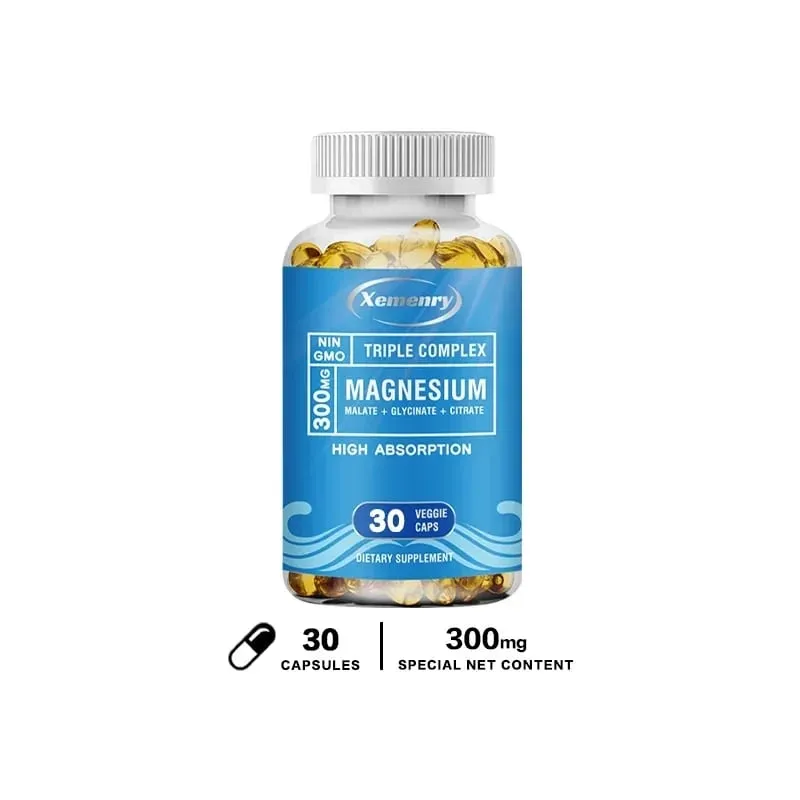 Triple Magnesium Complex Supplement - Contains Magnesium Glycine Malic Acid and Citrate To Relax Muscles and Improve SleepSupp — image 8