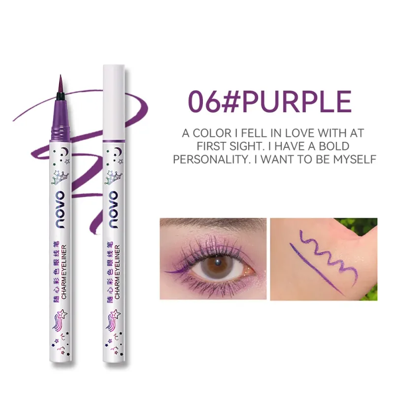 Colorful Eyeliner Multi Color Eyeliner Slim Pen Smoothly Outlines Creative Eye Makeup Eye Makeup