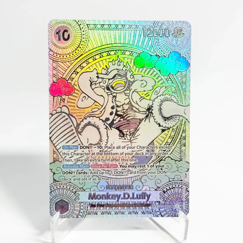 (EN/JP) ONE PIECE GAME Card Monkey D Luffy OP05-119 Manga SP Gold/Silver High Quality Textured Flagship Proxy Cards — image 7