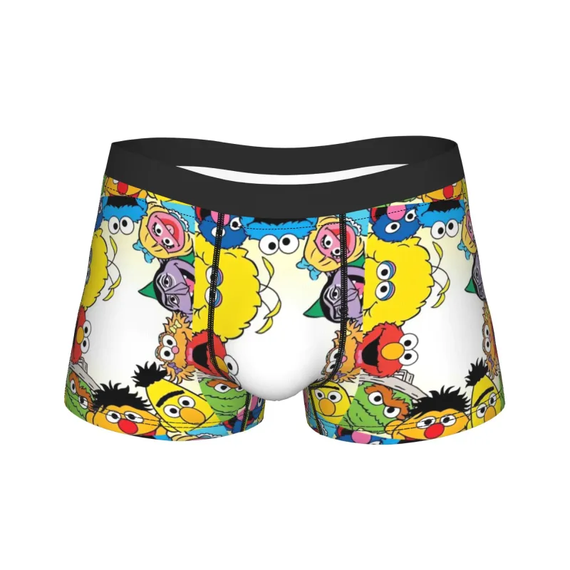 S-Sesames Streets Tango Elmo & Grover 속옷 남자 반바지 팬티 Funny Boxershorts 품질 세관 특대 팬티 — image 18