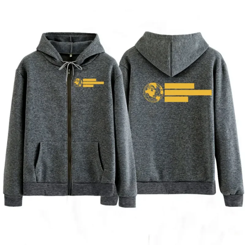 Forward Observations Group FOG Skeleton Zipper Hoodies Men Women Gothic Long Sleeve Zip Up Sweatshirts Jackets Coats Streetwear