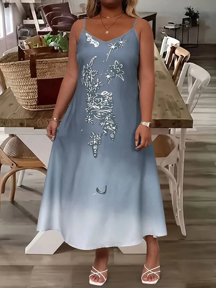 Plus-Size Women's Fashion: Spring/Fall Stylish and Elegant Lace and Chiffon Two-Piece Dress Set with V-Neck for a Sophisticated — image 5