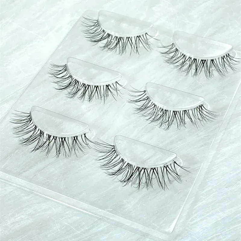 HBZGTLAD3pairsTransparent Terrier Simulation Eye Tail with Long Air Eyelashes Pairs Natural 3D Mink False Eyelashes Makeup Fake — image 15