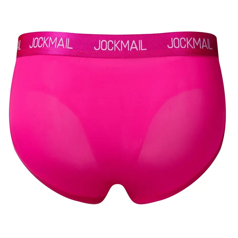 Jockmail メンズ下着ローウエストセクシーなレタースポーツ通気性の夏のアイスシルクブリーフビッグバッグナイロン無地男のパンティー