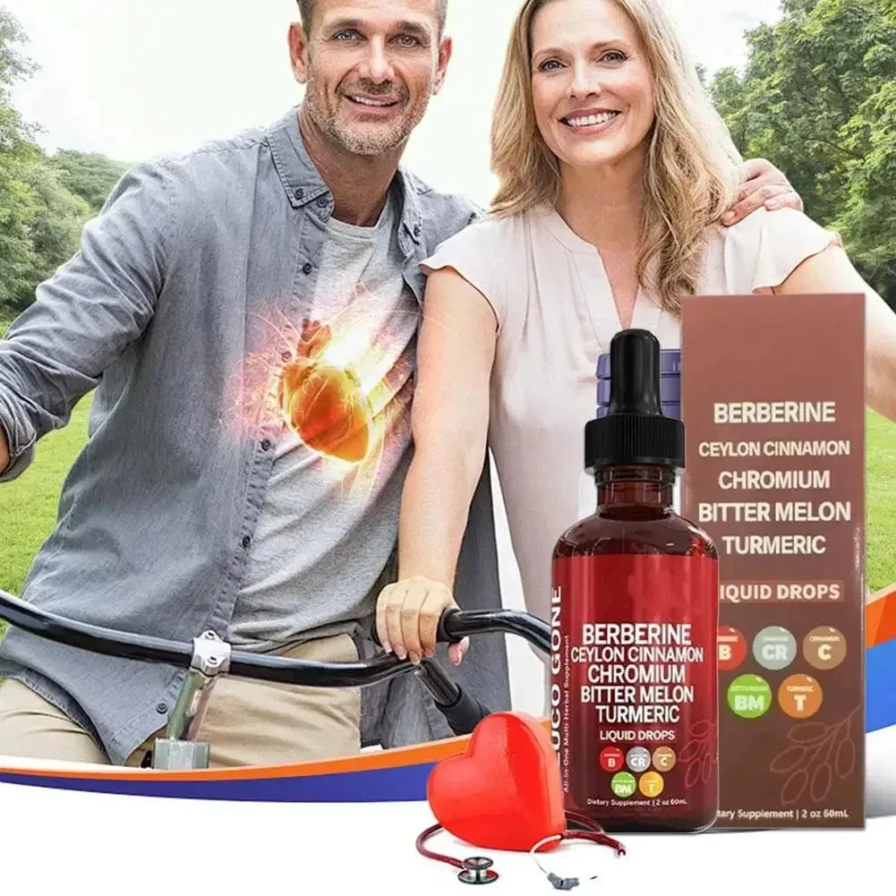 Berberine Cinnamon Droplets 60ml Natural Plant Formula Supports Blood Glucose Metabolism And Cardiovascular Health