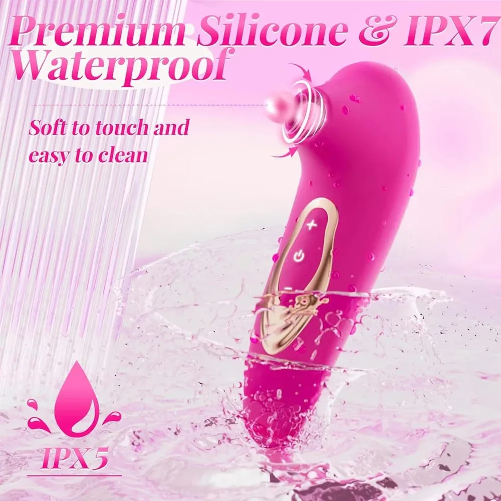 Powerful Vacuum Pulse Clitoral Sucking Vibrator Nipple G Spot Oral Massager USB Rechargeable Waterproof Adult Sex Toy for Women