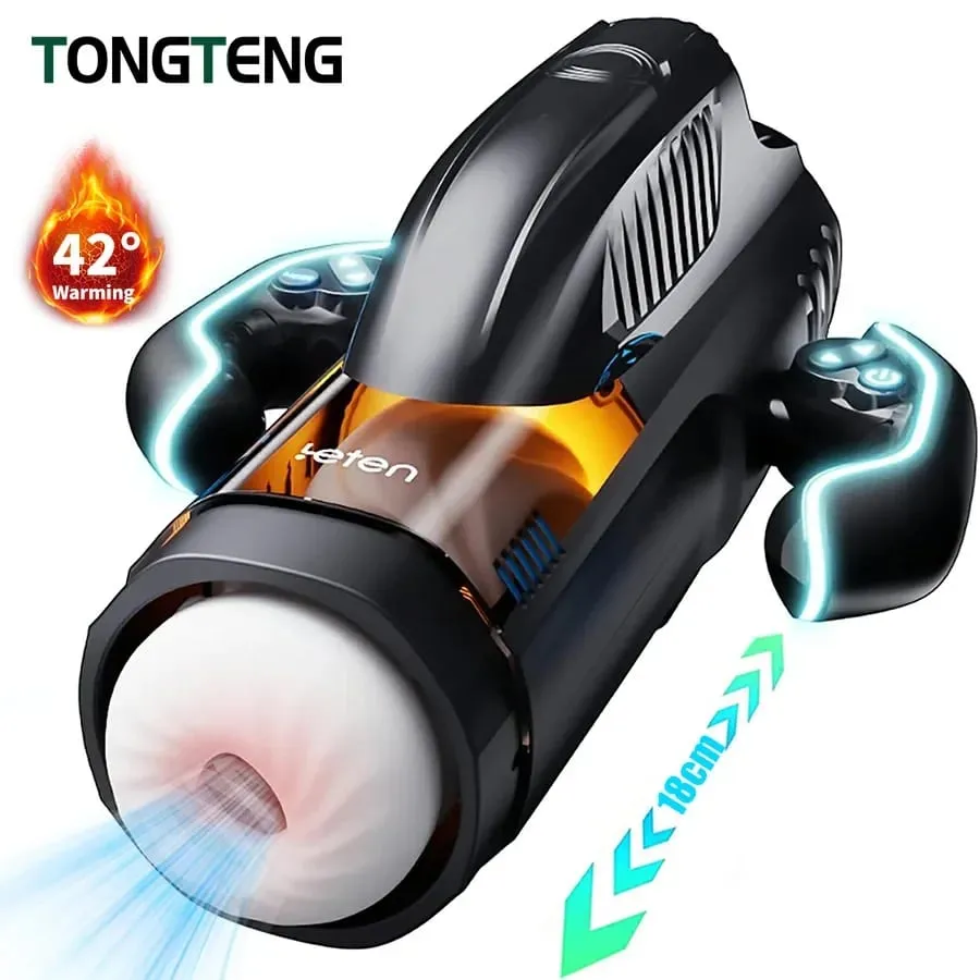 Leten Male Masturbator Automatic Cup with Sucking Thrusting Modes Heating Blowiob Hand Free Sex Machine Adult Sex Toy for Men — image 4