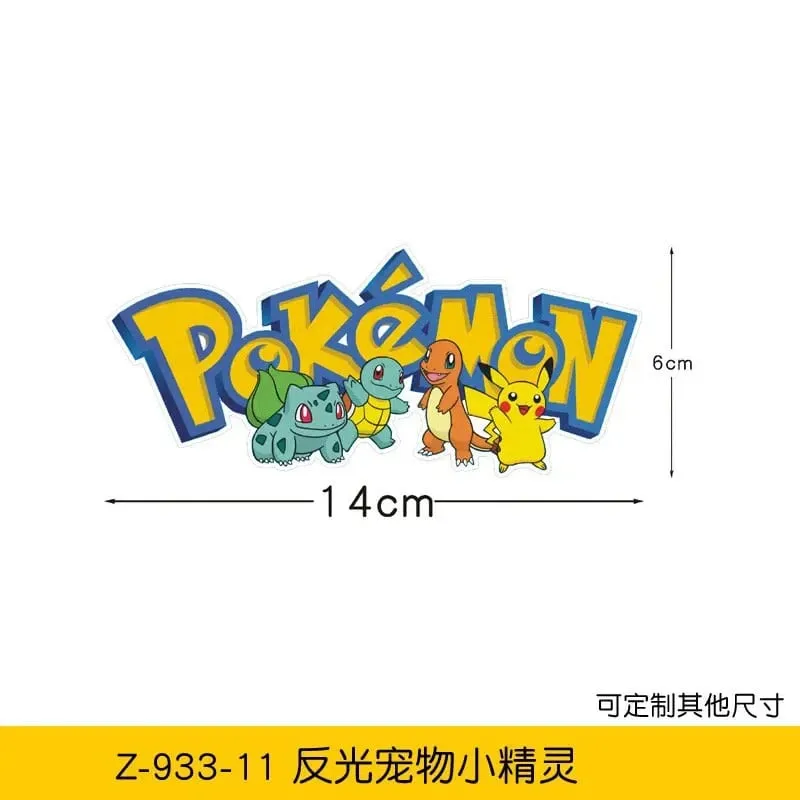 20 stile Pokemon bilklistermærker Anime figur Pikachu Gengar Eevee Charmander Sød tegneseriedukke Kreativt klistermærke Fødselsdagsgaver