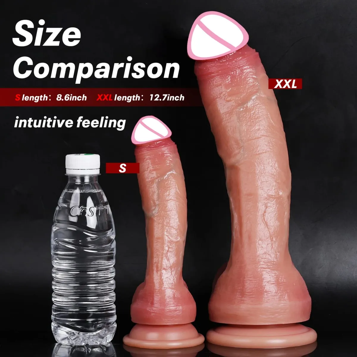 Oversized Soft Realistic Thick Dildo Gay Sex Toy for Women Suction Cup Big Dick Anal Plug Vaginal Masturbators Silicone Penis — image 4