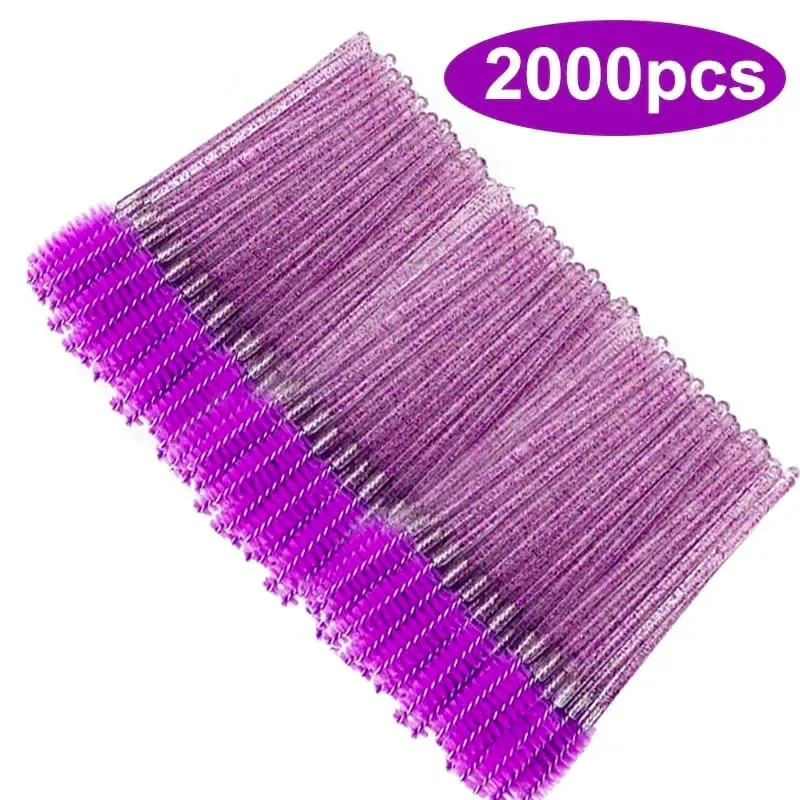 Wholesale 50/1000/2000pcs Spoolies Brushes Applicator Makeup Tools Eyelash Brush Mascara Wands Wholesale Eyebrow Lash Cleaning