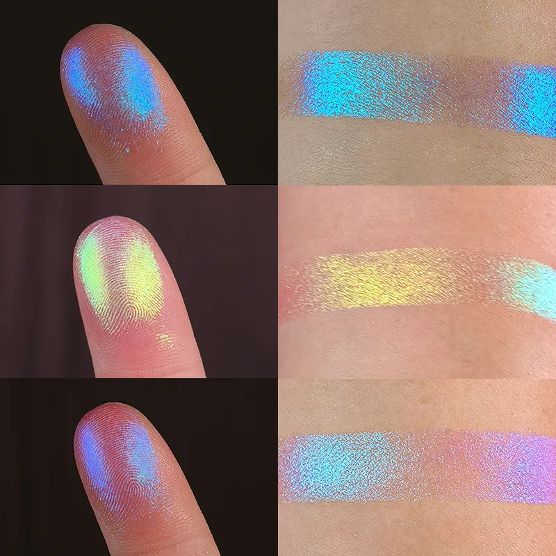 Eyeshadow Palette Chameleon Glitter Metallic Shimmer Glitter Eye Shadow Gradient Colors Fine Flash Eye Makeup
