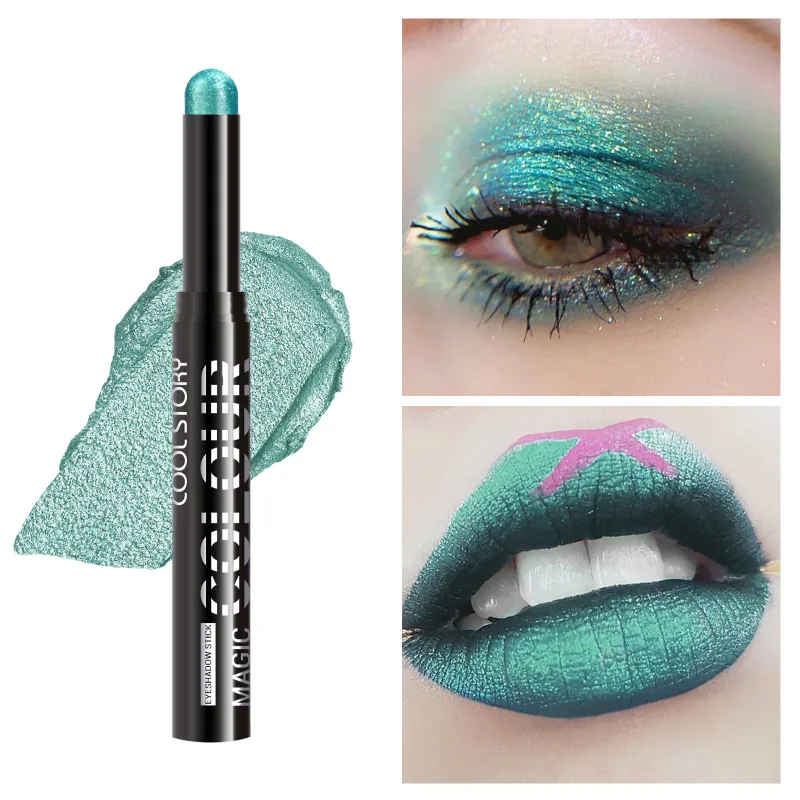 2 in 1 Eyeshadow Lipstick Stick Pencil Waterproof Glitter Brighten Matte Eye Shadow Makeup Pigment Eyeshadow Pen — image 14