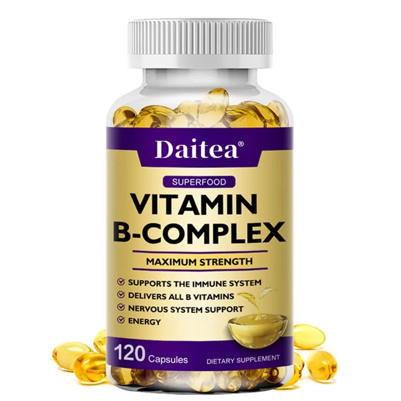 Vitamin B-Complex Capsules - Energy Immune & Nervous System Support Relieve Stress Improve Digestion — image 9