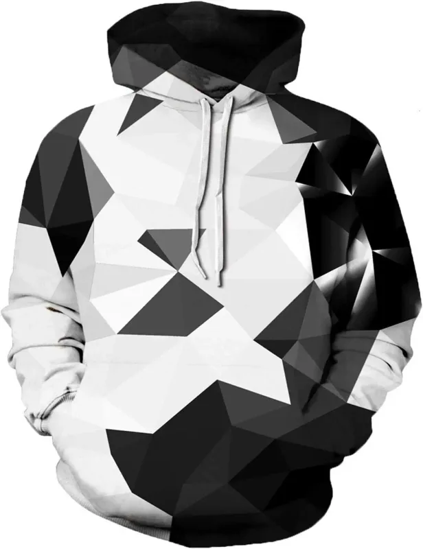 Mens Graphic Hoodies Unisex Novelty Print Hoodie, 3D Pattern Pullover Sweatshirt With Pocket, Long Sleeve Warm Graphic Hoodie Me — image 17