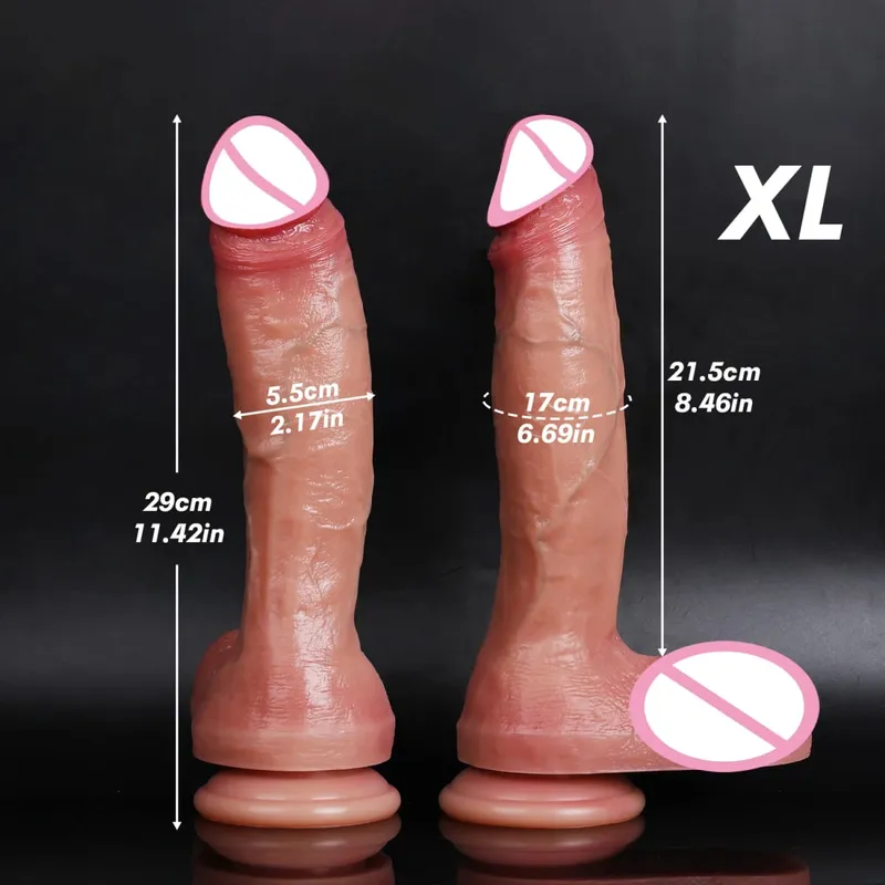 Oversized Soft Realistic Thick Dildo Gay Sex Toy for Women Suction Cup Big Dick Anal Plug Vaginal Masturbators Silicone Penis — image 13