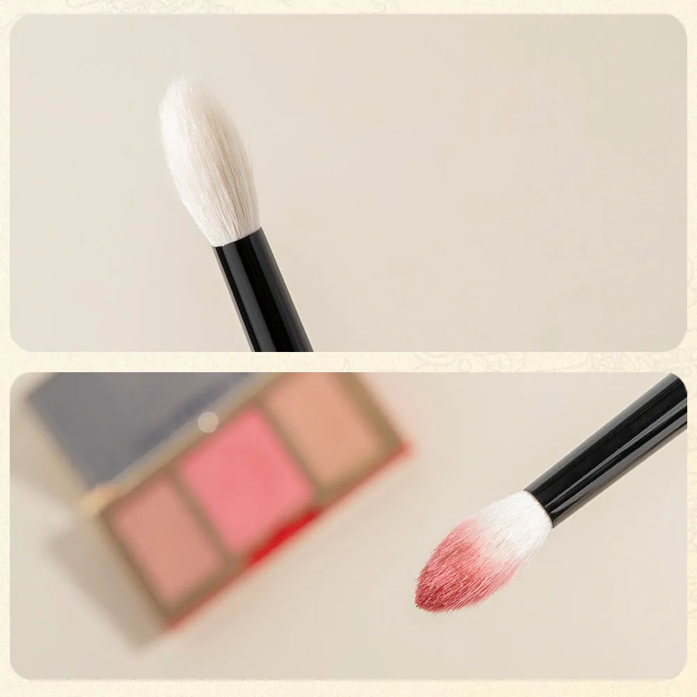 CL145 Soft Saikoho Goat Hair Tapered Nose Eye Shadow Blending Brush African Rosewood Handle Makeup Brush Handmade Makeup Brushes