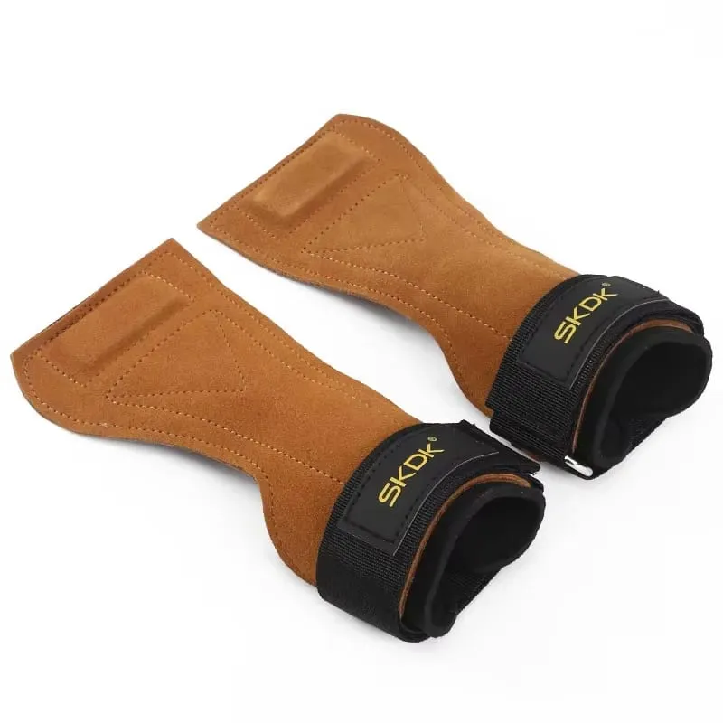 Anti-Slip Gym Gloves Palm Guards Wrist Straps Protector Weightlifting Workout Gloves Anti-callus Grip Fitness Training Equipment