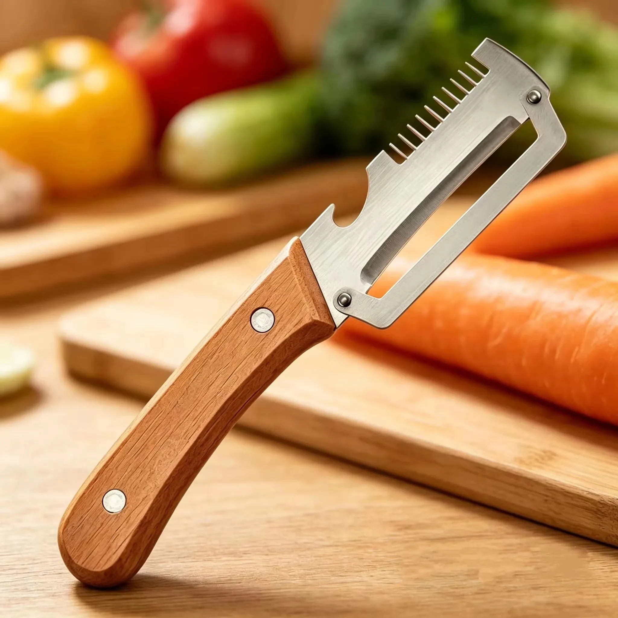 2PC Set Stainless Steel Multifunctional Kitchen Slicer Sharp Cutting Tool For Home Green Onion Cabbage Shredder Vegetable Peeler