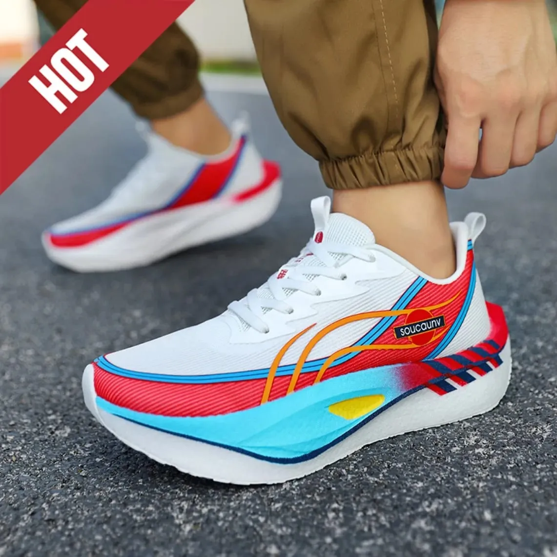 Men Women Carbon Plate Marathon Running Shoes Breathable Lightweight Non-Slip Racing Training Sports Sneakers Walking Outdoor — image 6