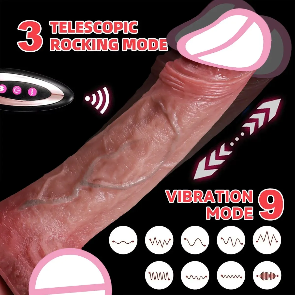 Realistic Dildos Vibration For Women Masturbation Anal Plug Penetration Anal Thrusting Penis Dildo Vibrator Sexy Adult Sex Toys — image 2