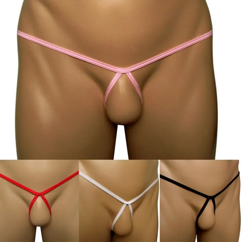 Men'S Sexy And Comfortable Gay SissyBreathable Solid Color Portable Summer Men's Panties Simple Thong Briefs Mens Sexy Underwear