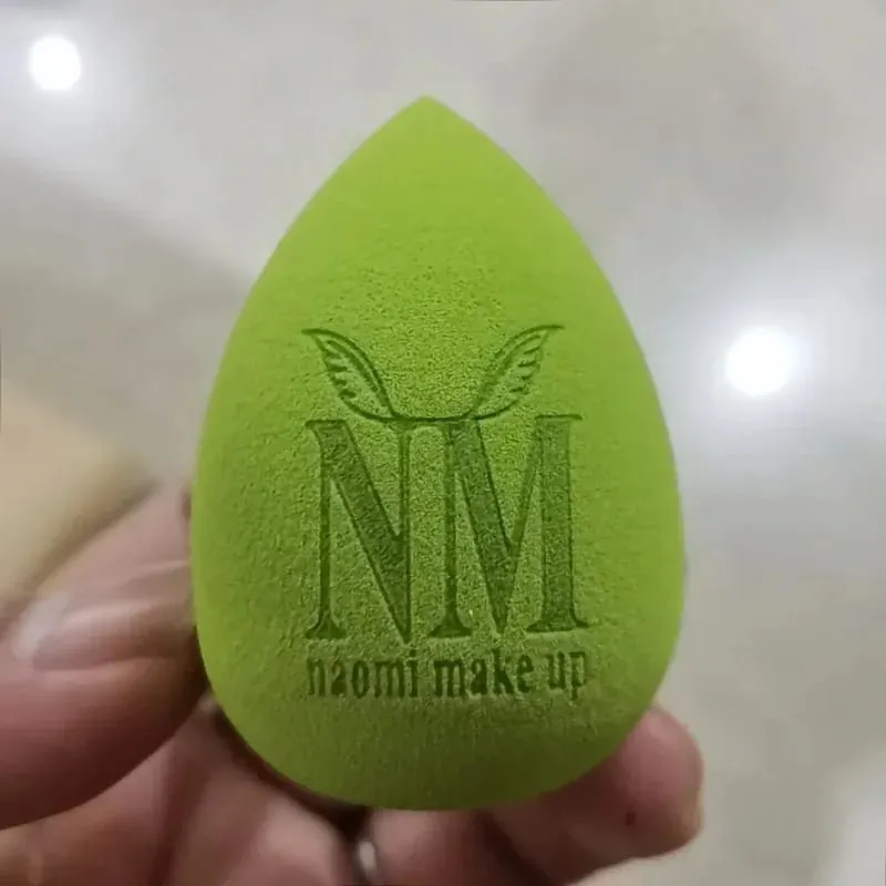 50pcs Custom Logo pink red white Hydrophilic Cosmetic Make Up sponge Beauty Latex-Free Sponge Washable Blenders Powder Puffs