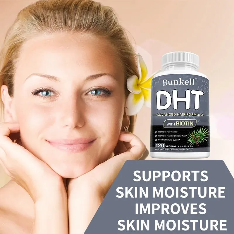 DHT Blocker Premium Hair Care Formula with Biotin Supplement Support Healthy Hair Skin and Nails Promote Immune System — image 2