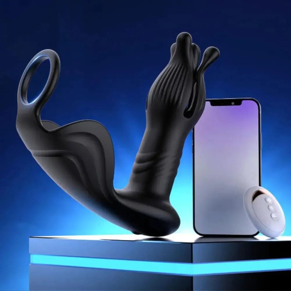 Wireless APP Bluetooth Anal Plug Vibrator for Men Butt Plug G Spot Vibrator Prostate Massager 18+ Adult Sex Toys for Male Gay