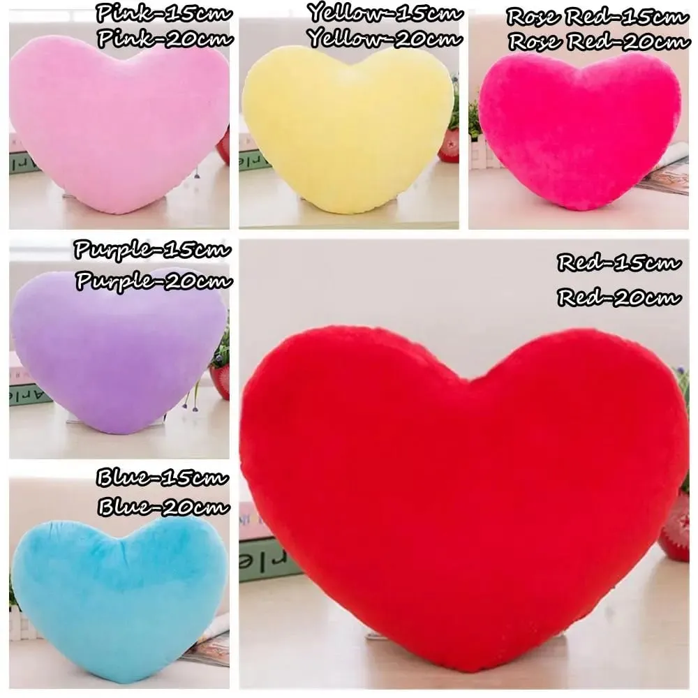 Pink Color Home Decorative Valentines Day Heart Pillow Soft Pillow Pillow Heart Shape