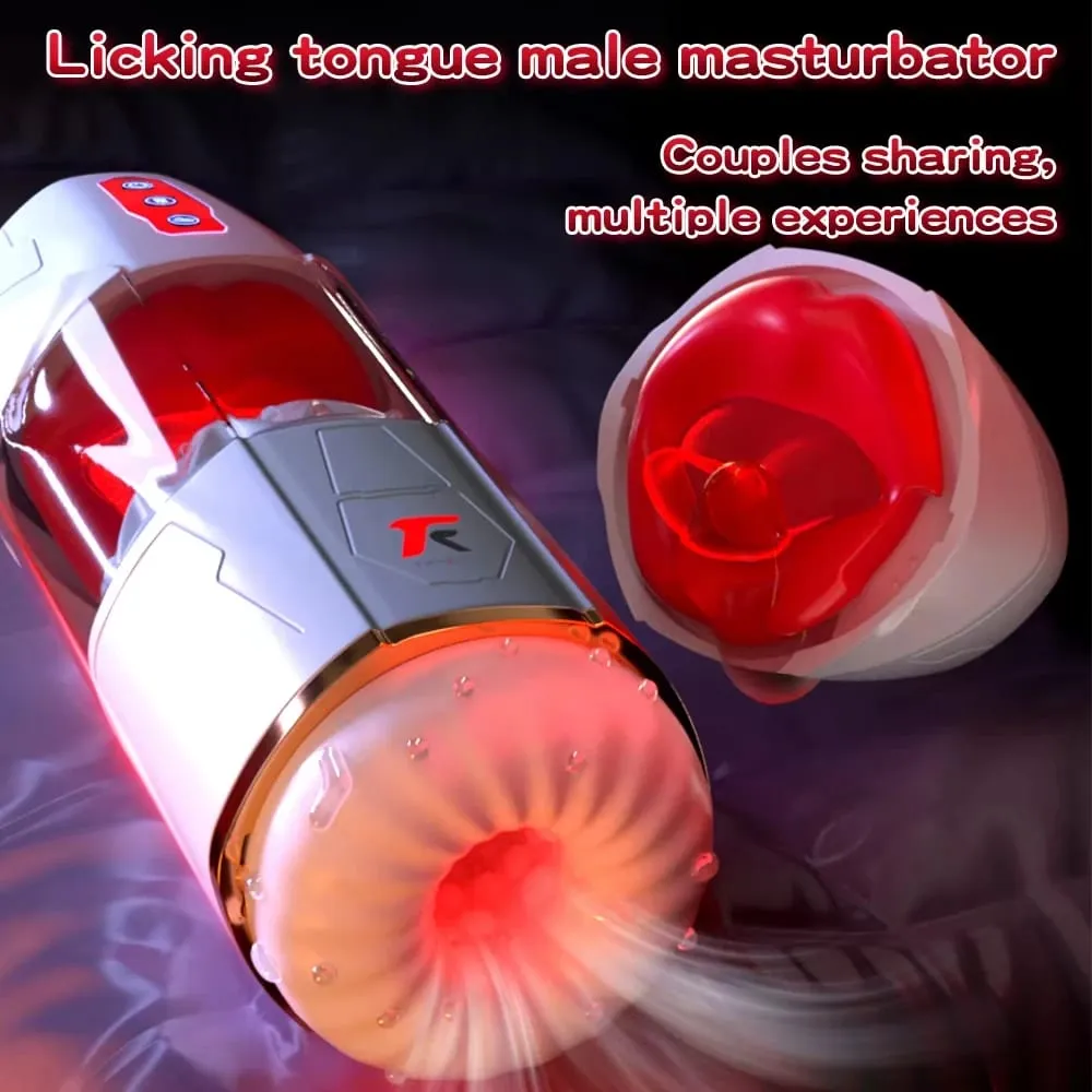 Automatic Male Masturbators-with 10 Sucking & Tongue licking & Vibrating Modes Blowjob Masturbation Cup Sex Toys for Men Coupes — image 4