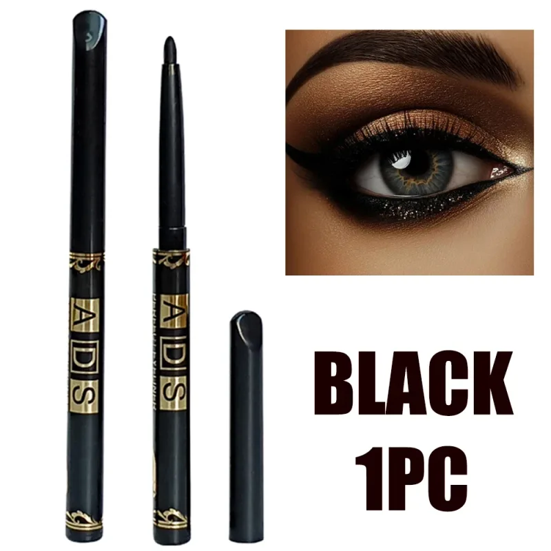 1-20Pcs Waterproof Black Eyeliner Pencils -Smudge-Proof Long-Lasting & Beginner-Friendly Smooth High Pigmented Punk Eye Makeup