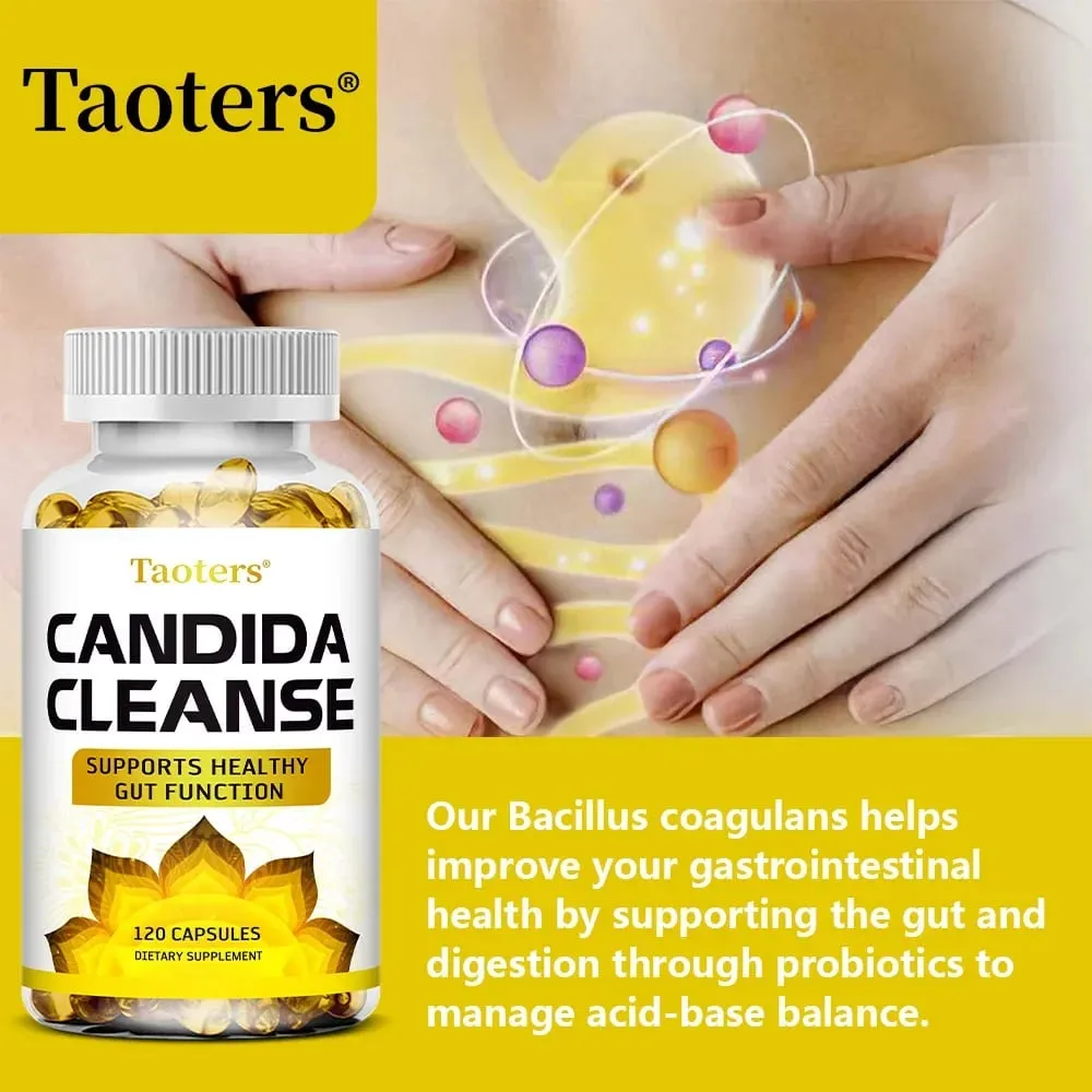 Candida Cleanse - Leverrensning Afgiftning Understøtter tarmsundhed Rensende tyktarmsforøgende energi 120 kapsler — image 4