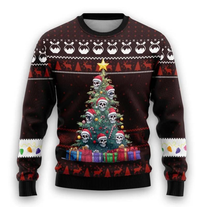 Pirate Santa Claus Graphic Ugly Christmas Sweater 2026 New Skull Graphic Sweatshirts Funny Design Pullovers Man Jumper Sweaters